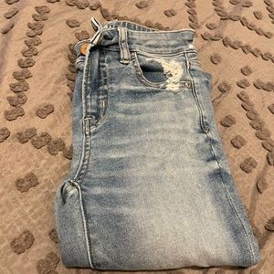 american eagle hi rise jeggings, size 0 regular